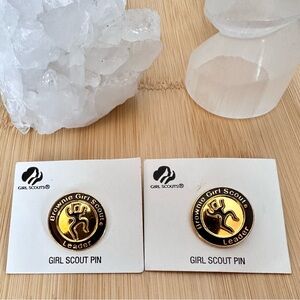 Girl Scouts Brownie and Daisy Leader Pins Sets